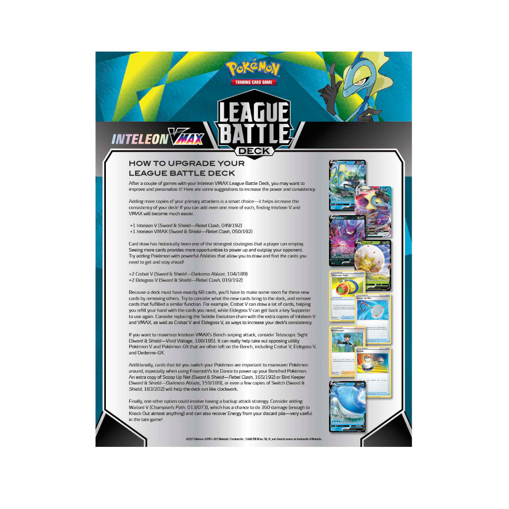 Pokemon TCG: Battle League Deck: Inteleon VMAX