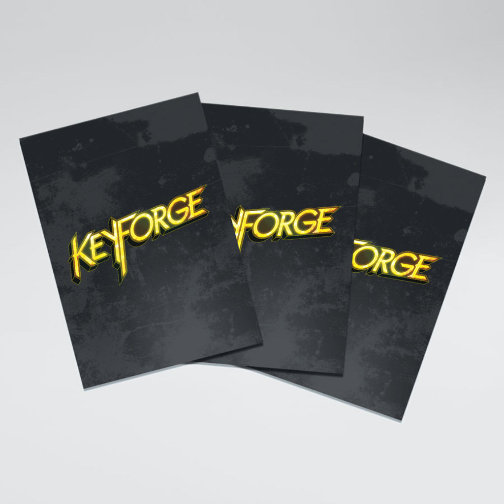 KeyForge Logo Card Sleeves: Black – Rock Cairn Games