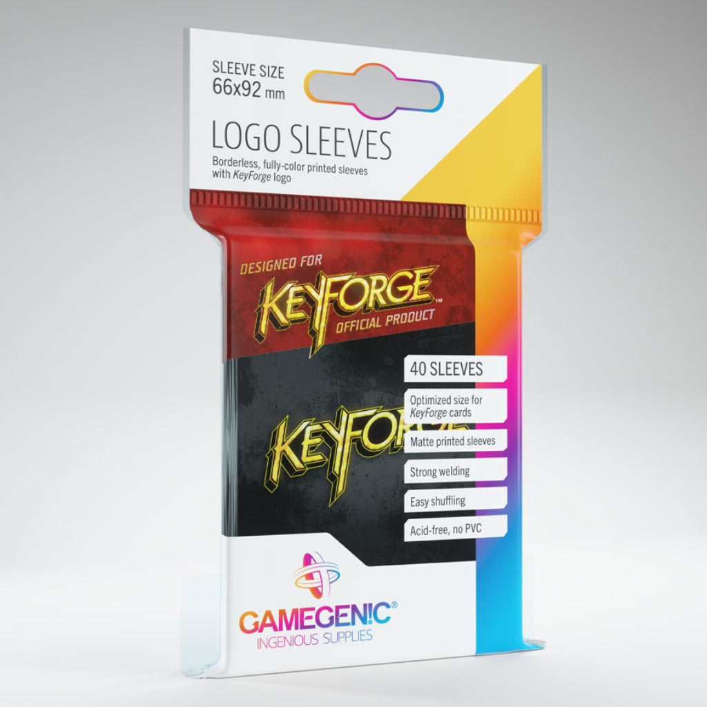 KeyForge Logo Card Sleeves: Black