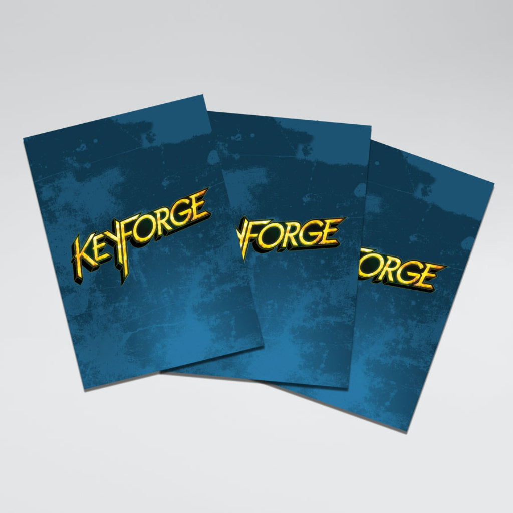KeyForge Logo Card Sleeves: Blue – Rock Cairn Games