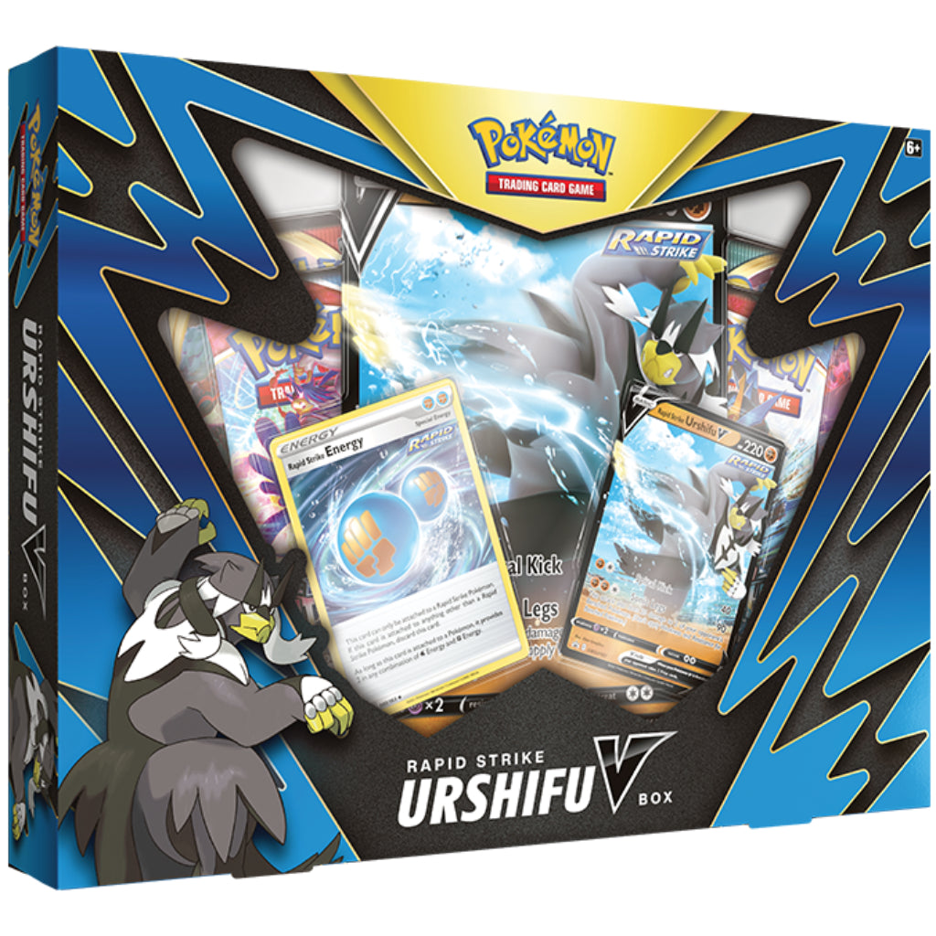 Pokemon TCG: Single/Rapid Strike Urshifu V Box Rock Cairn Games Pokemon TCG: Single/Rapid Strike Urshifu V Box Rock Cairn Games